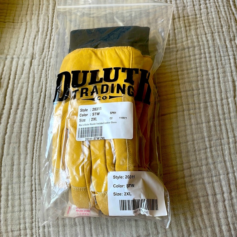 Brand new work gloves